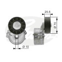 Rolo tensor, correia trapezoidal estriada poli V DriveAlign®