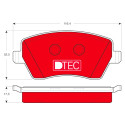 Jogo de pastilhas para travão de disco DTEC COTEC