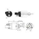 Interruptor electromagnético, motor de arranque