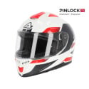 KRAPON 2206 CAPACETE BRANCO E VERMELHO XXXL